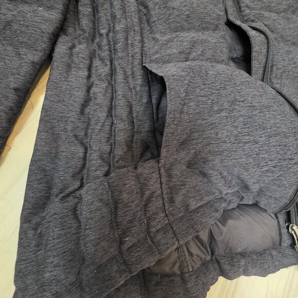 HeatKeep Jacket Womens HeatherGrey Down Puffer Packable Lightweight Jkt Size L/G - Picture 6 of 15